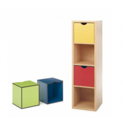 Bloc casier modulaire de rangement pour école maternelle ou crèche Design Agora