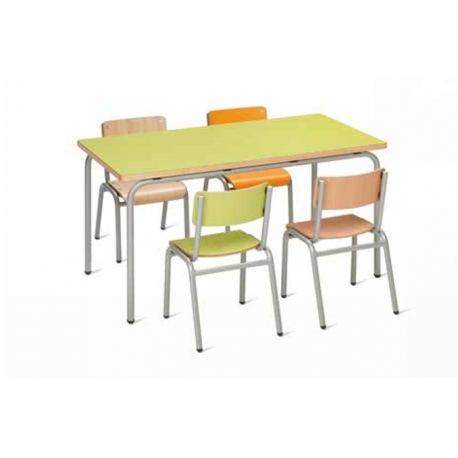 Ensemble Chaises et Tables de cantine ou crèche Design Toupetit