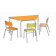 Ensemble Chaises et Tables de cantine ou crèche Design Toupetit