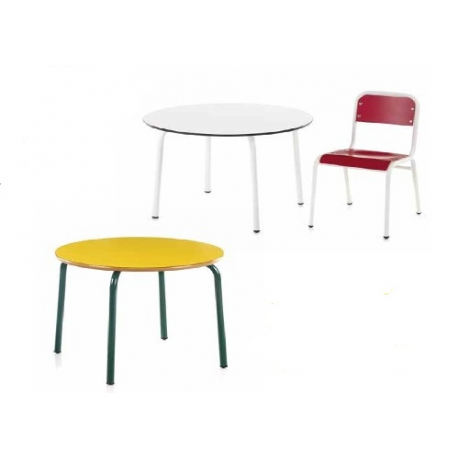 Tables de cantine ou crèche en Formica Design Maternelle
