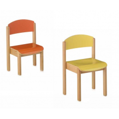 Chaise en Hêtre pour crèche ou maternelle Design Nordic