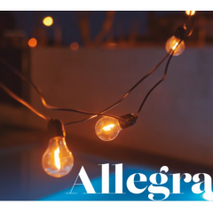 Guirlande 10 ampoules pour extérieur Design Allegra