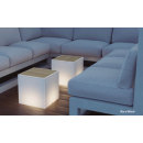 Table lumineuse cubique Design Bora