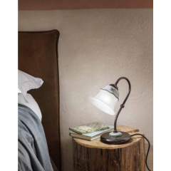 Lampe de chevet en céramique peinte à la main Design Ferrara