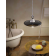 Suspension bicolore métal et céramique peinte à la main Design Potenza