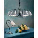 Lampe de chevet ou de table en céramique peinte à la main Design Ravenna