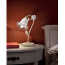 Lampe de chevet en verre, feuilles métal et céramique peinte à la main Design Sienna
