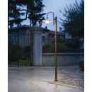 Lampadaire ou candelabre de rue peint à la main Design Campobasso IP43