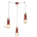 Suspension industrielle triple orientable en céramique Design Urban Avenue