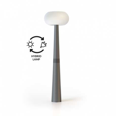 Lampadaire hybride solaire/secteur Design Pepita