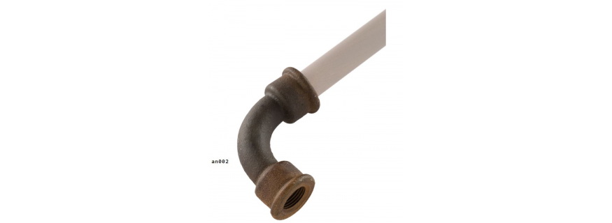 Coude en céramique pour installation électrique industrielle Design Pipes