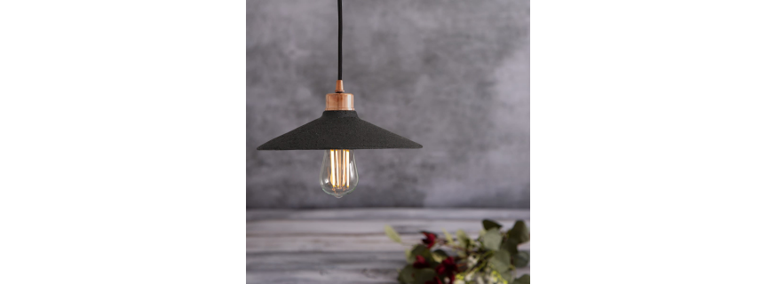 Suspension en céramique Design Pyrus Black Clay