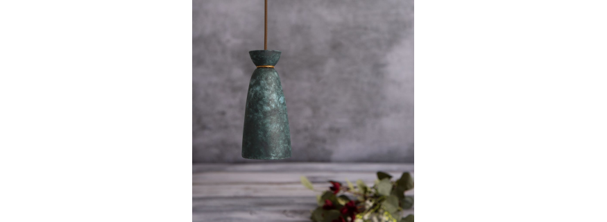 Suspension en céramique Design Pando Blue Earth