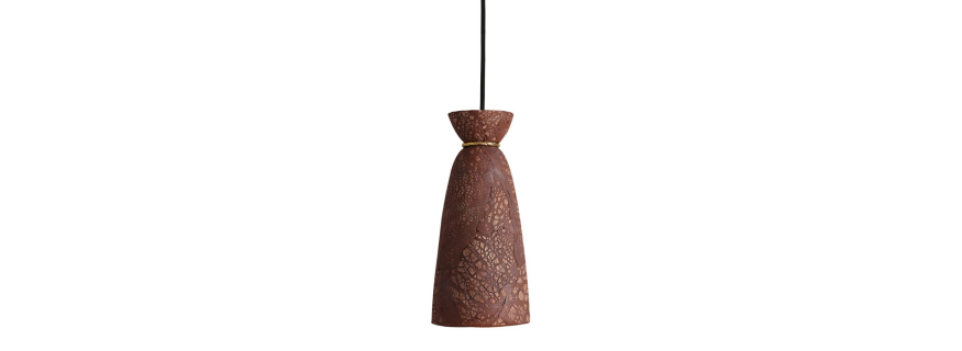 Suspension en céramique Design Pando Red Iron