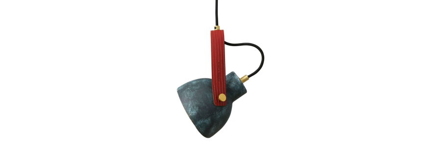 Suspension en céramique Design Pera Blue Earth