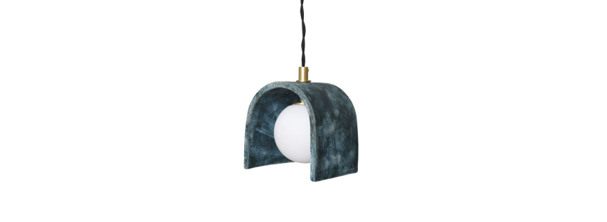 Suspension en céramique Design Tansy Blue Earth