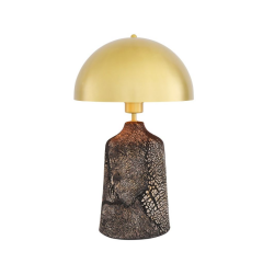 Lampe de table en céramique Design Cassia Black Clay