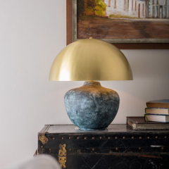 Lampe de table en céramique Lawson Blue Earth