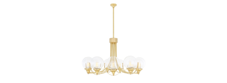 Lustre Chandelier globe 11 bras Design Wilmot