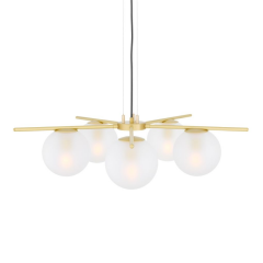 Lustre Chandelier globe 5 bras Design Madison