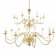 Lustre Chandelier flamand monumental 20 bras Design Flemish bougies