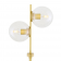 Lampe de sol, lampadaire double globes Design Madison