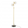 Lampe de sol, lampadaire double globes Design Madison