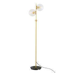 Lampe de sol, lampadaire double globes Design Madison