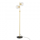 Lampe de sol, lampadaire double globes Design Madison