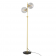 Lampe de sol, lampadaire double globes Design Madison