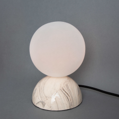 Lampe de Table en céramique Design Ovata Marbled