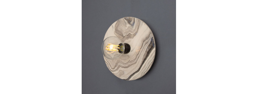 Applique murale en céramique Design Bog Oak Marbled