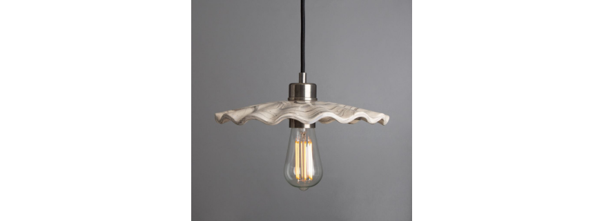 Suspension en céramique Design Kapok Marbled