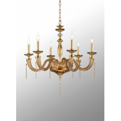 Chandelier en verre soufflé pour hôtel ou château Design Empire 4