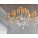 Lustre Chandelier en verre soufflé pour hôtel ou château Design David