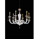 Lustre Chandelier en verre soufflé pour hôtel ou château Design David 4