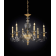 Lustre Chandelier en verre soufflé et cristal pour hôtel ou château Design Otello 6 Lumières