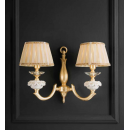 Applique 2 bras en porcelaine de Limoges pour hôtel ou château Design Carola