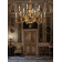 Lustre Chandelier en Laiton coulé doré à la feuille d'or pour hôtel ou château Design Klimt 12 Lumières