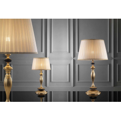 Lampe de table en Laiton coulé doré à la feuille d'or pour hôtel ou château Design Klimt