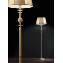 Lampadaire en Laiton coulé doré à la feuille d'or pour hôtel ou château Design Nadine