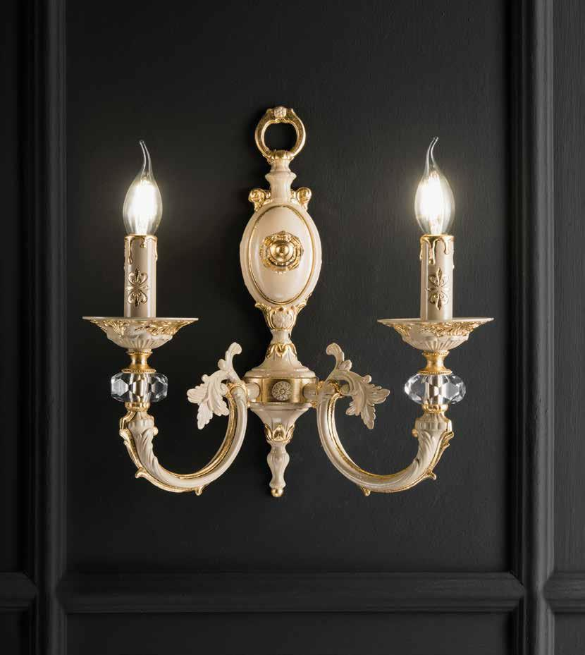 Applique Murale En Laiton - Style Liberty / Baroque - Pour Intérieur - Neuf