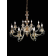 Lustre chandelier en cristal et laiton doré pour hôtel ou château Design Marissa 8 Lumières