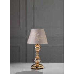 Lampe de Table en cristal et laiton doré pour hôtel ou château Design Marissa