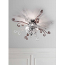 Plafonnier en cristal fabriqué main pour hôtel ou château Design Greta