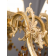 Lustre Chandelier en Laiton doré à la feuille d'or et cristal pour hôtel ou château Design Petra 8 Lumières