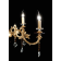 Lustre Chandelier en Laiton doré à la feuille d'or et cristal pour hôtel ou château Design Doroty 5 Lumières