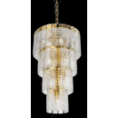 Lustre en verre fabriqué main pour hôtel ou château Design Vogue Art Nouveau 12 Lumières