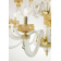 Lustre chandelier en verre artisanal fabriqué main et cristal pour hôtel ou château Design Anais 18 Lumières