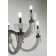Lustre chandelier en verre artisanal fabriqué main et cristal pour hôtel ou château Design Anais 12 Lumières